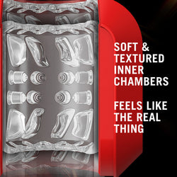 M for Men SlamBox Masturbator Red
