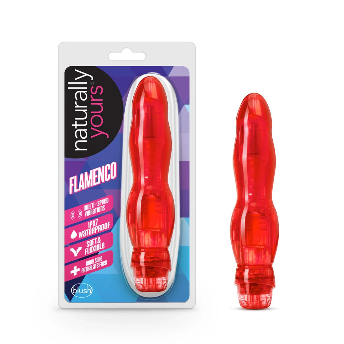Naturally Yours Flamenco Vibrator Red