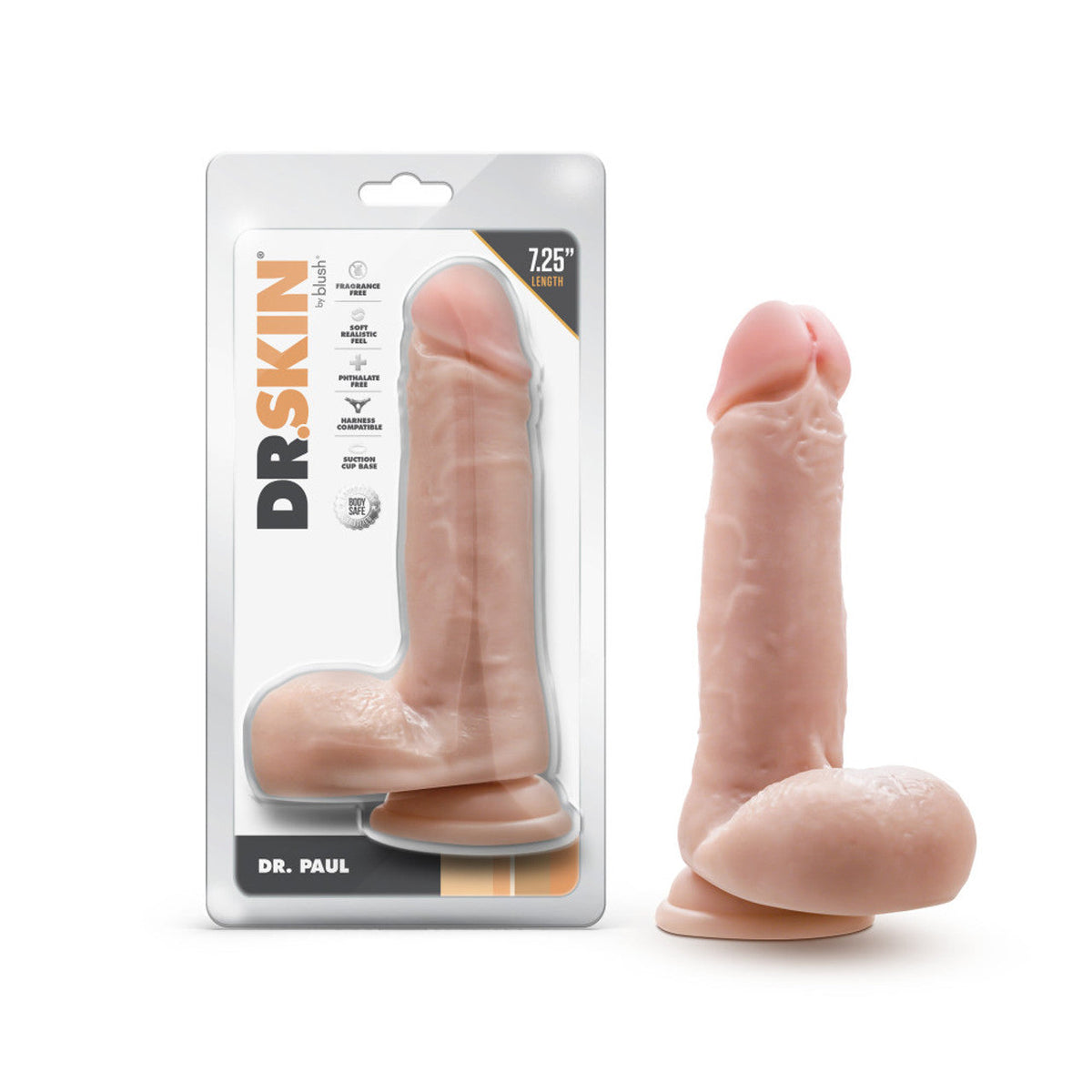 Dr. Skin Dr. Paul Dildo Beige 7.5"