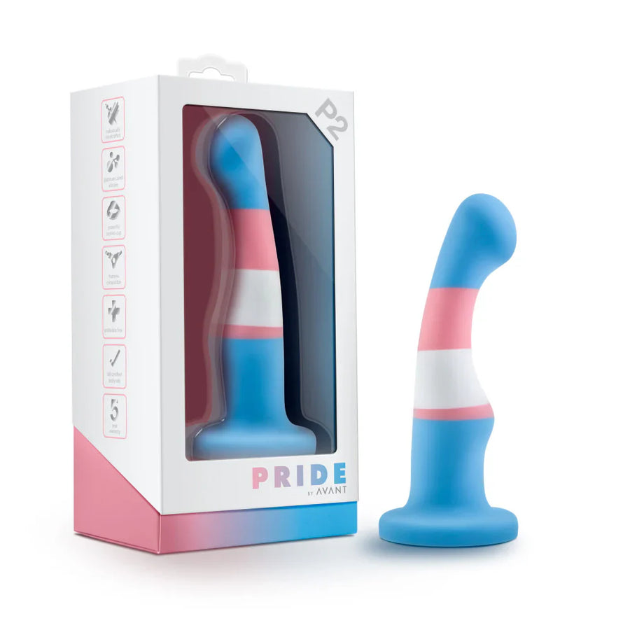 Avant Pride P2 True Blue Dildo 6"