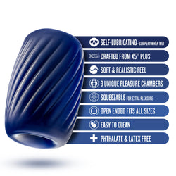 Rize Turbine Self-Lubricating Stroker Blue