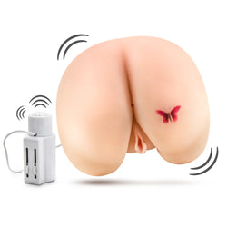 X5 Men Vibrating Rear Ecstasy Masturbator Beige