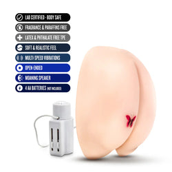 X5 Men Vibrating Rear Ecstasy Masturbator Beige