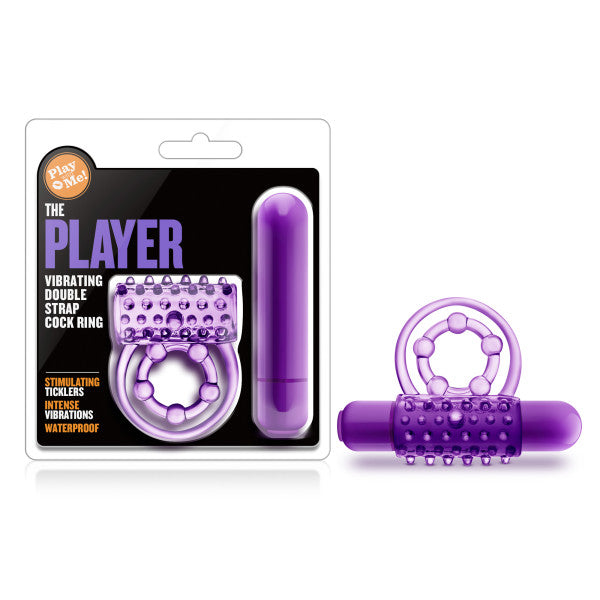 Play With Me The Player Vibrating Cock Ring Purple