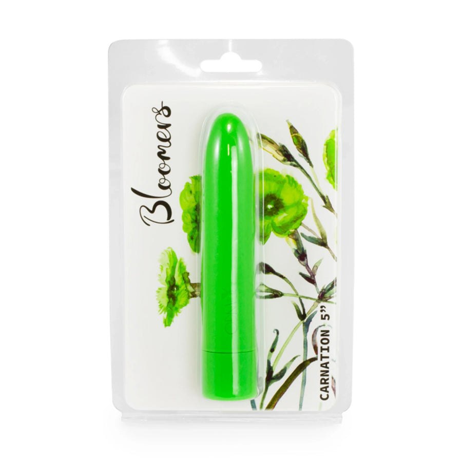 Bloomers Carnation Vibrator 5 inch Green
