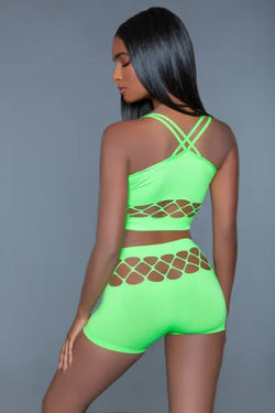 Be Wicked Palmer Set Neon Green