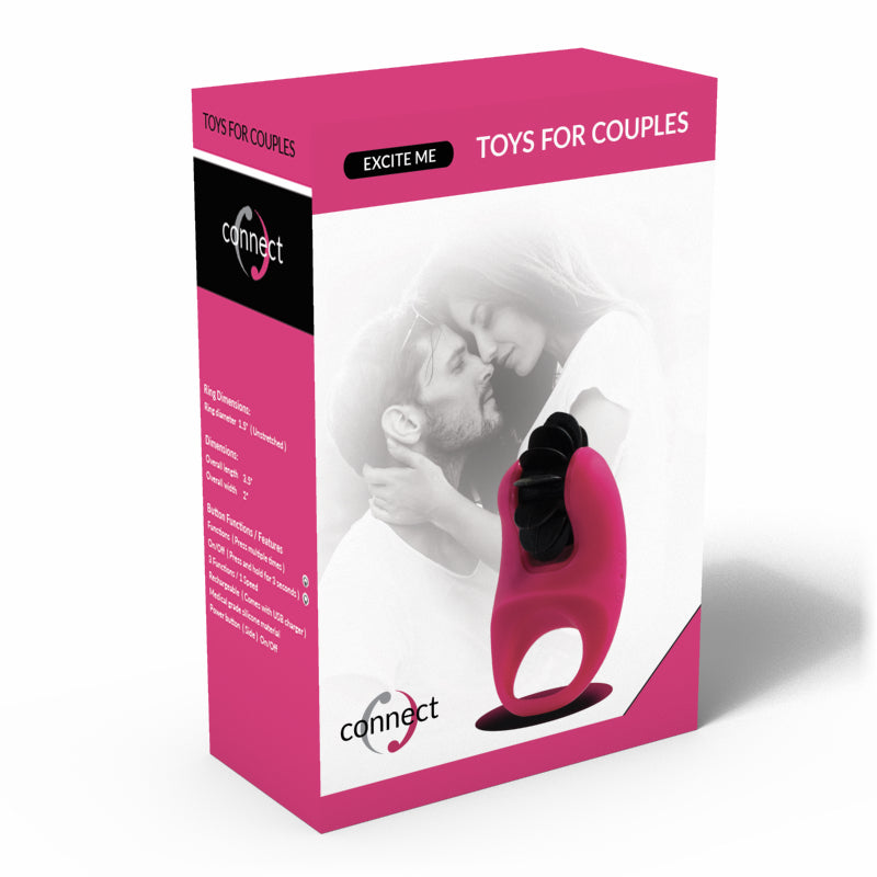 Connect Excite Me Licking Cock Ring Pink
