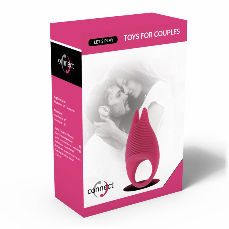 Connect Lets Play Vibrating Cock Ring Pink