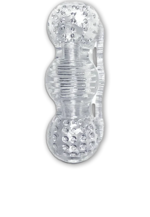 Clear Stroke Threeway Masturbator