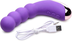 Gossip 50X Silicone Beaded Vibrator Purple