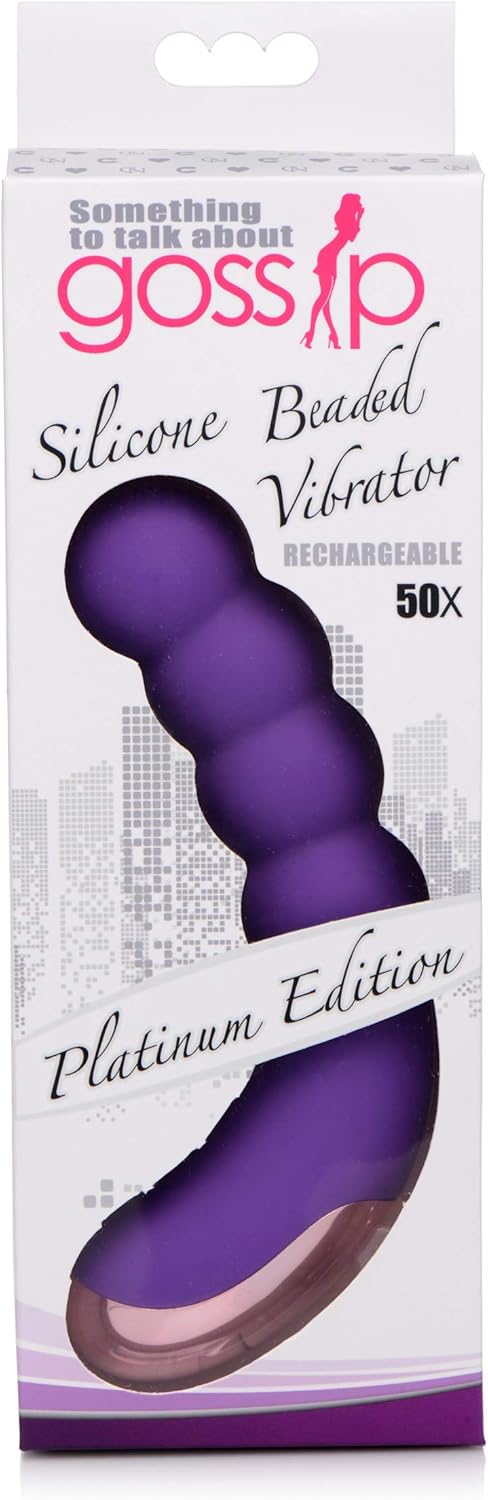 Gossip 50X Silicone Beaded Vibrator Purple