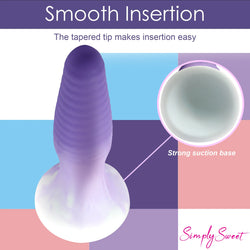 Simply Sweet 3-Piece Silicone Butt Plug Set - Purple