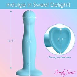 Simply Sweet Curved Vibrating Dildo 7"