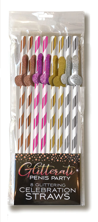 Glitterati Tall Straws 8-Pack