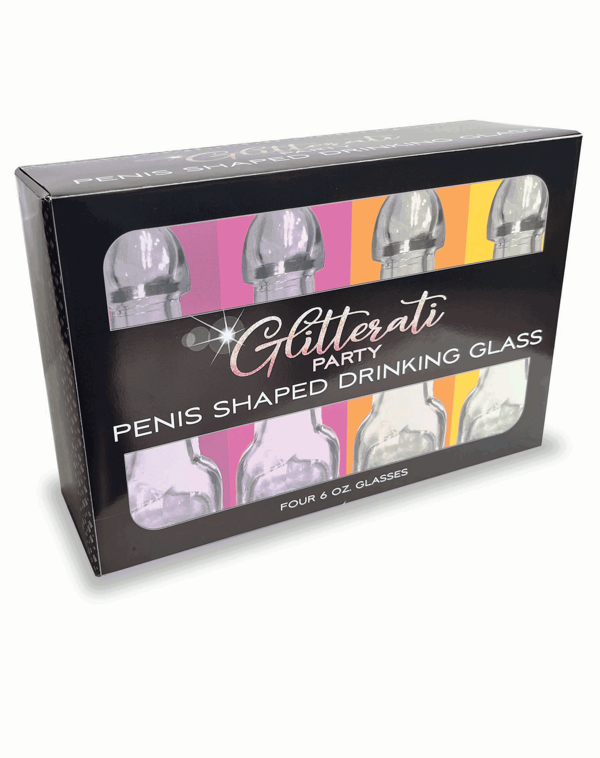 Glitterati Penis Drinking Glass 4-Pack