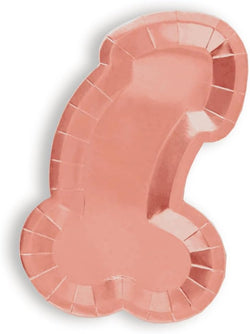 Glitterati Penis Rose Gold Plates