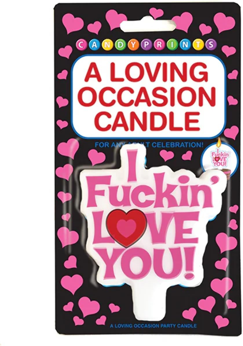 I Fckin Love You Candle