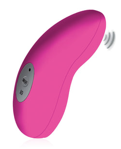 Fuzu Velvet Vibrating Palm Massager Neon Pink