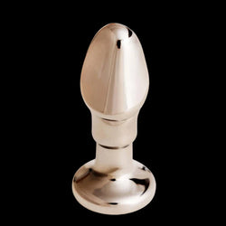 Black Opal Glass Dildo with Vibe 4"