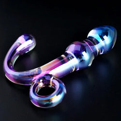Orchid Pulse Glass Plug with Bullet Vibe