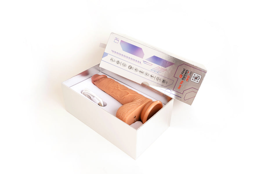 True Sensation App Thrusting Dildo 7"
