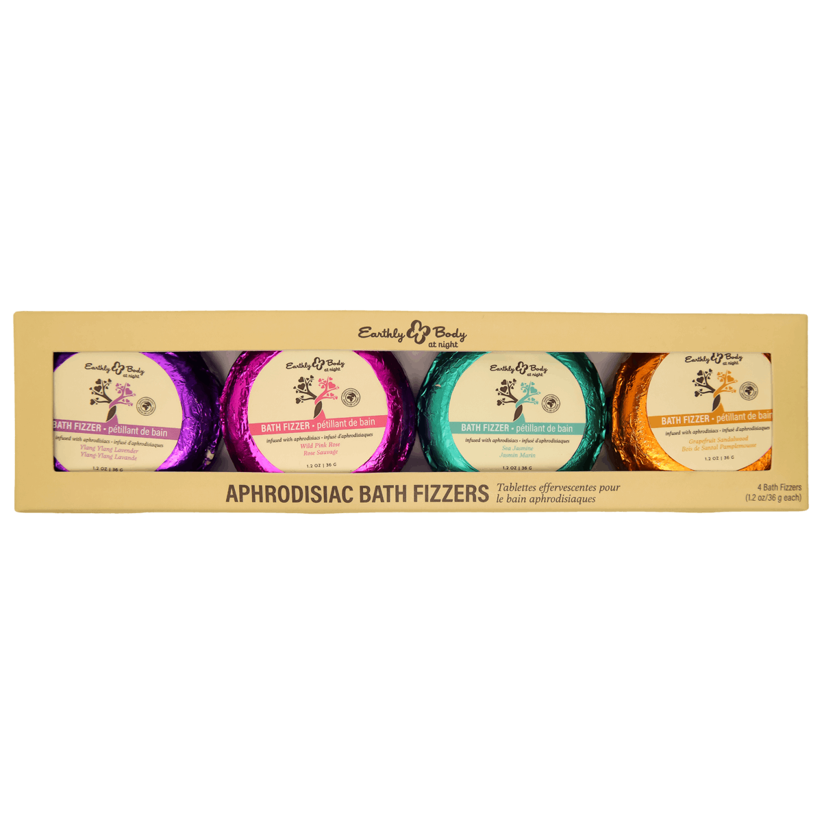 Earthly Body at Night Bath Fizzer Aphrodisiac Collection Set