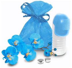 FUZU Vibrating Finger Tip Massager Neon Blue