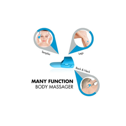 FUZU Vibrating Finger Tip Massager 3 Tips - Neon Blue