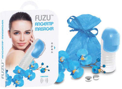 FUZU Vibrating Finger Tip Massager Neon Blue