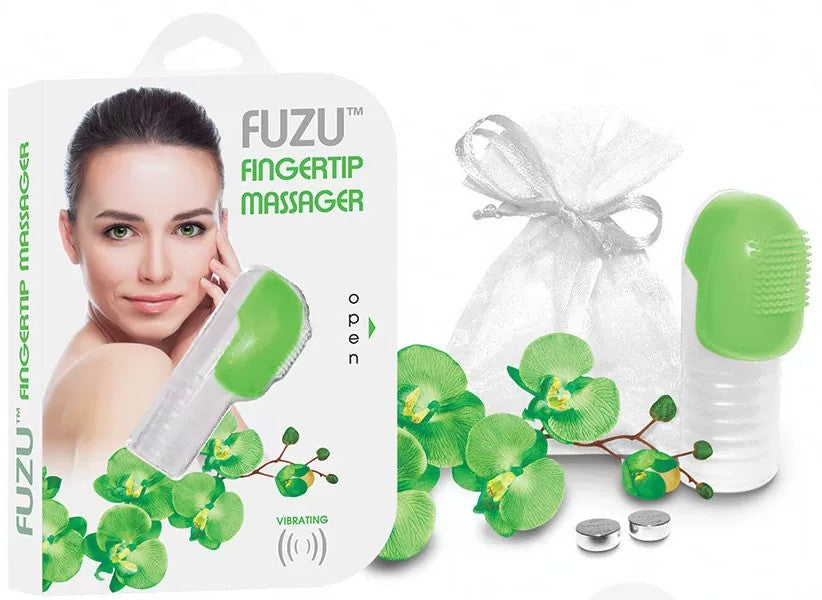 FUZU Vibrating Fingertip Massager - Neon Green