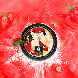 Shunga Kissable Massage Powder Strawberry 2.65oz