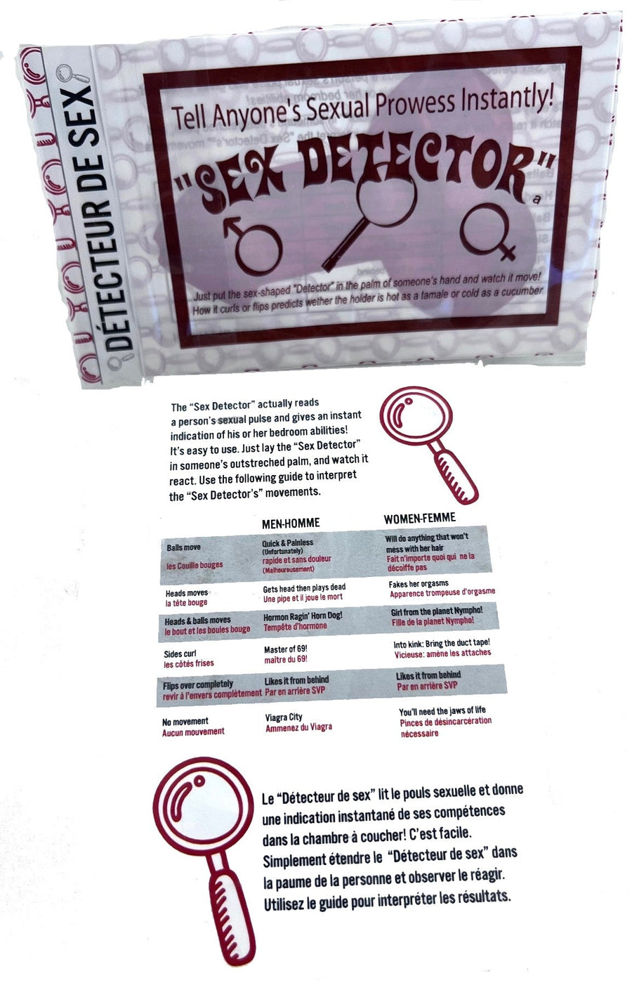 Sex Detector Novelty Gag
