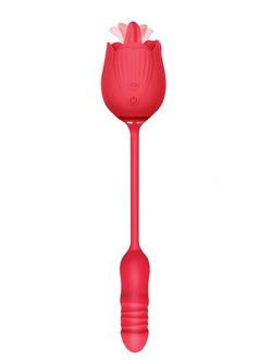 Wild Rose Tonguing Thrusting Vibrator