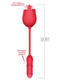 Wild Rose Tonguing Thrusting Vibrator