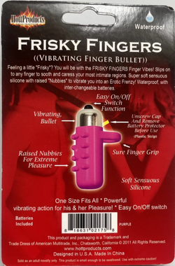 Frisky Fingers Bullet Vibe Sleeve Purple