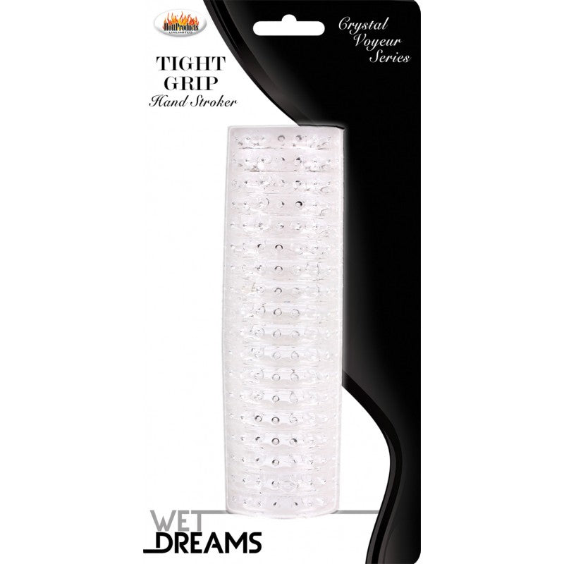 Wet Dreams Tight Grip Hand Stroker Clear