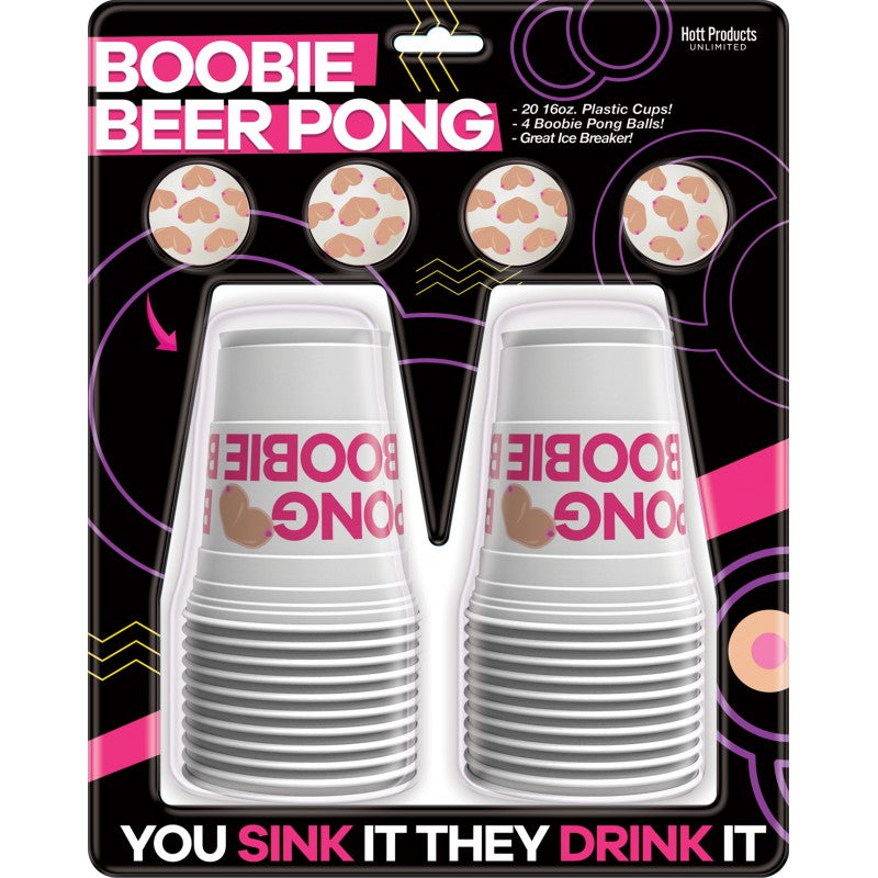 Boobie Beer Pong Set Novelty Game