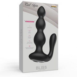 Bliss Tail Spin Beaded Anal Vibe Black