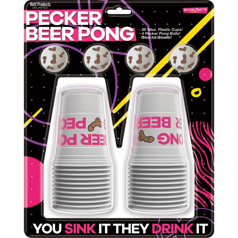 Pecker Beer Pong Set Novelty Game