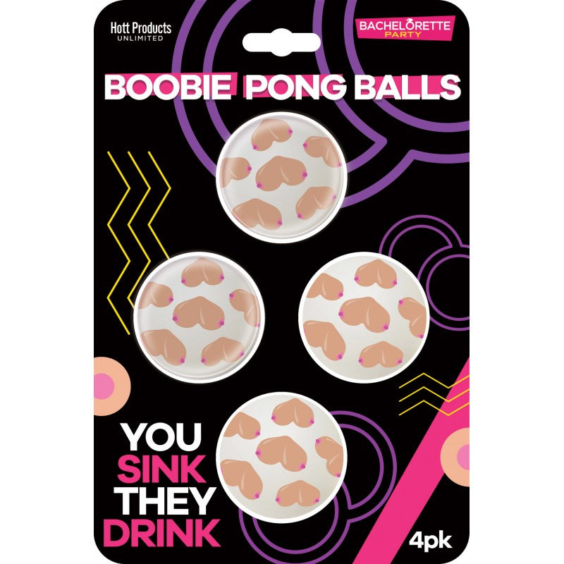 Boobie Beer Pong Balls 4 Pack