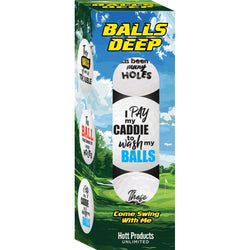 Balls Deep Novelty Golf Balls 3-Pack