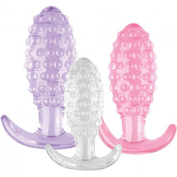 Wet Dreams Crystal Ballers Anal Plugs 3-Piece