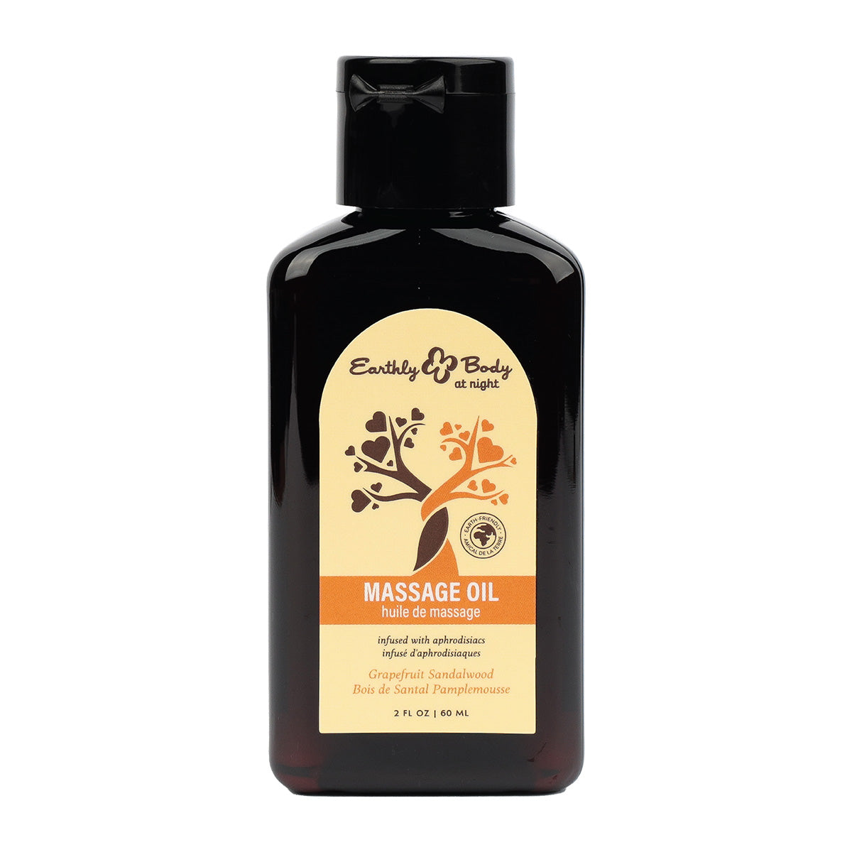 Earthly Body at Night Massage Oil (Grapefruit Sandalwood) 2 oz
