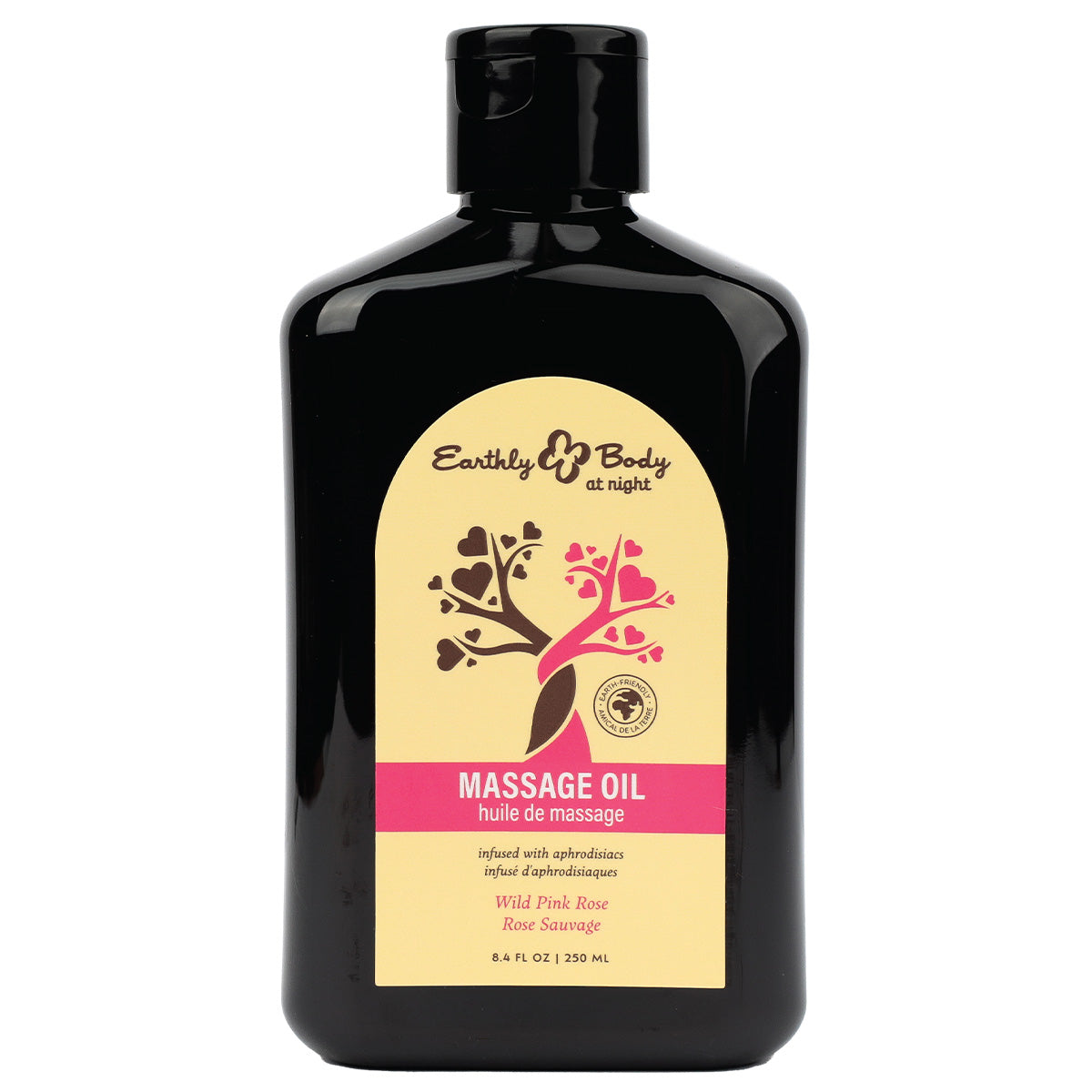 Earthly Body at Night Massage Oil (Wild Pink Rose) 8.4 oz