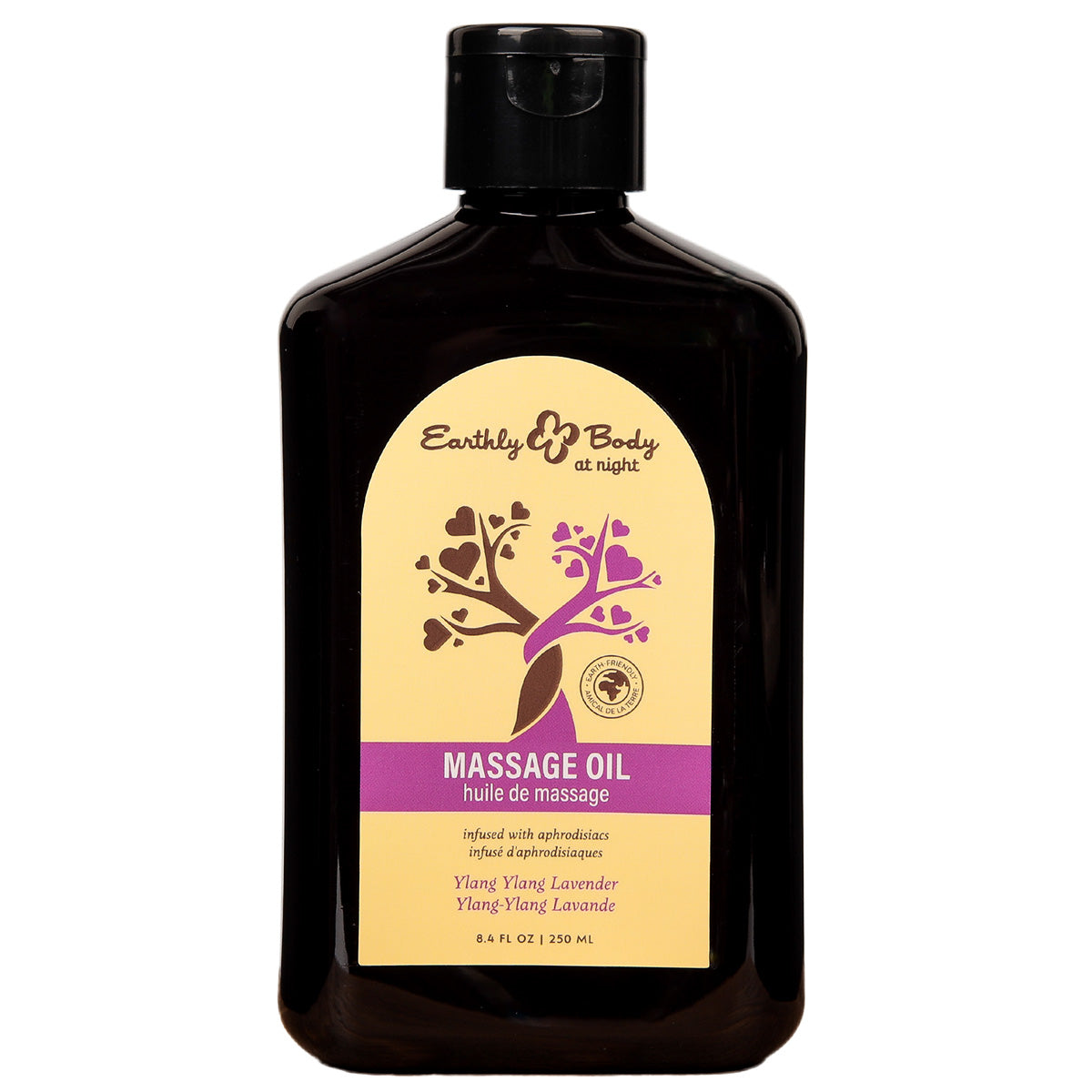 Earthly Body at Night Massage Oil (Ylang Ylang Lavender) 8.4 oz
