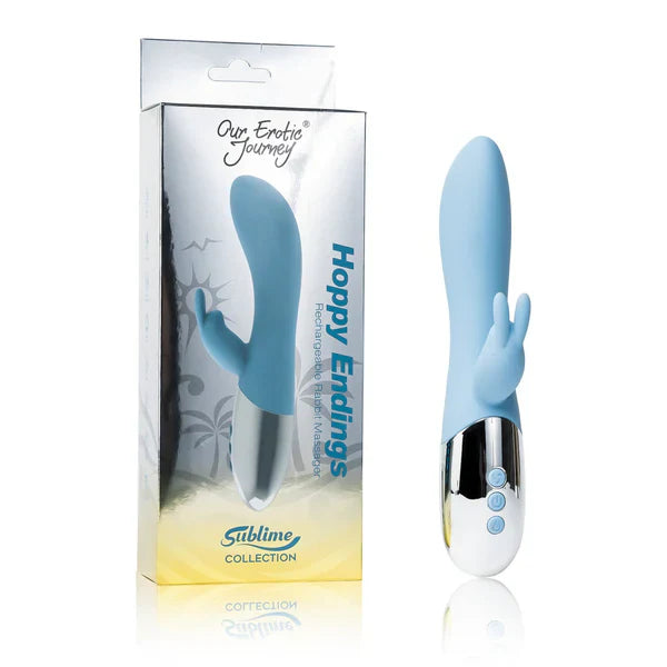 Hoppy Endings Heating Vibrator Blue
