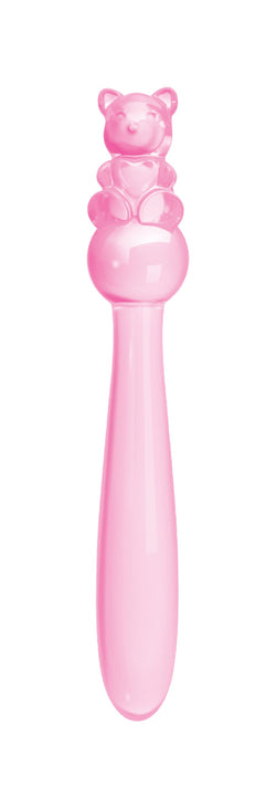 Glass Menagerie Teddy Dildo Pink 7"