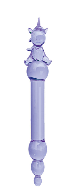 Glass Menagerie Unicorn Dildo Purple 7"