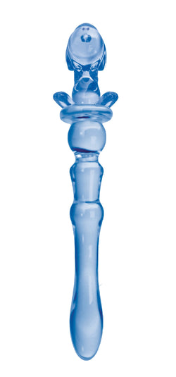 Glass Menagerie Puppy Dildo Blue 7"