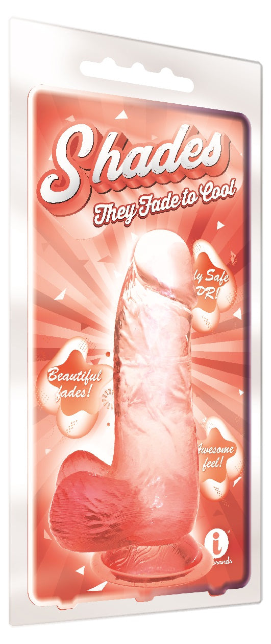 Shades Gradient Dildo Coral TPR 6"